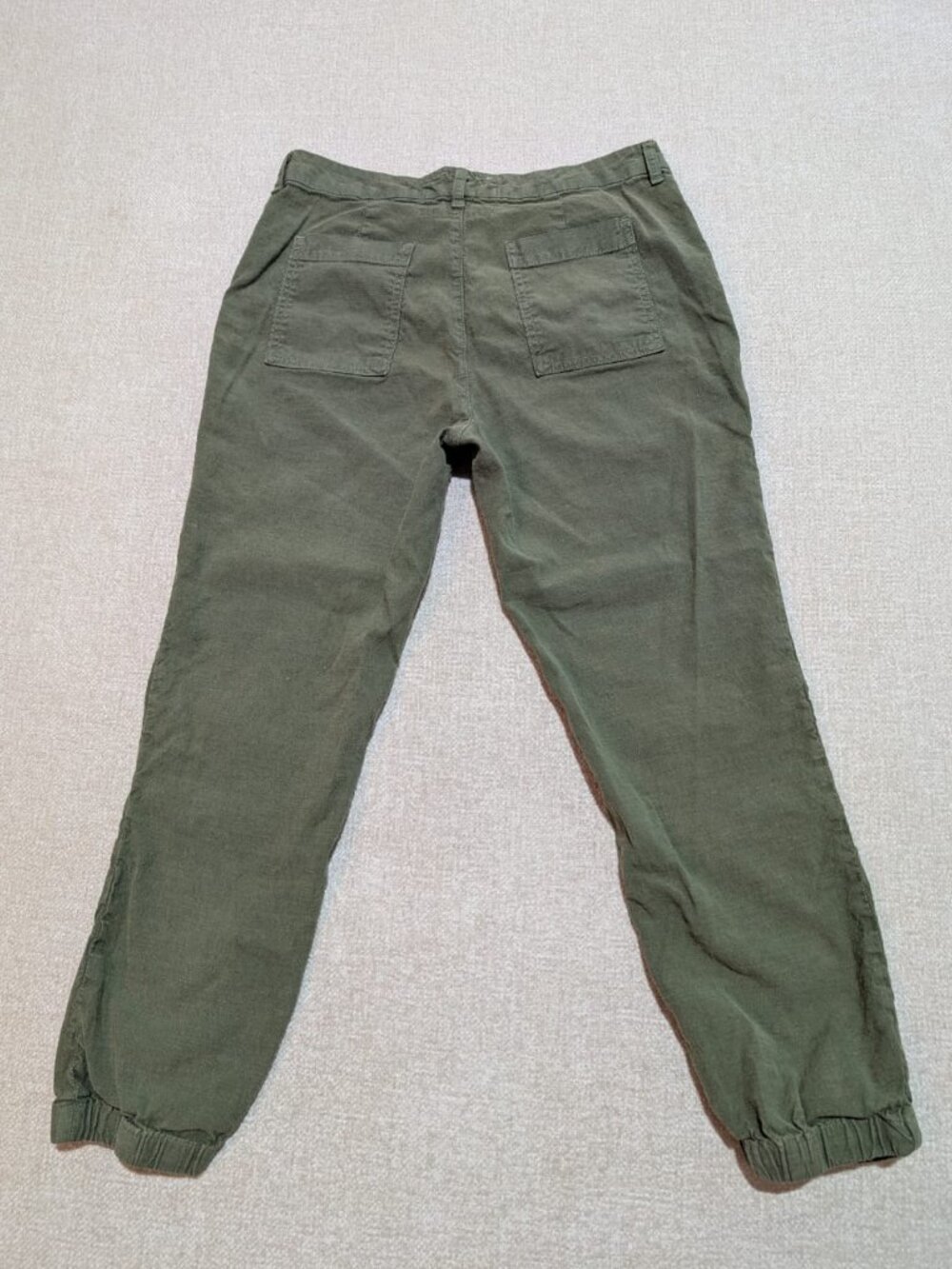 Frank & Eileen Jameson Olive Green Utility Joggers Size 8 - Picture 3 of 8